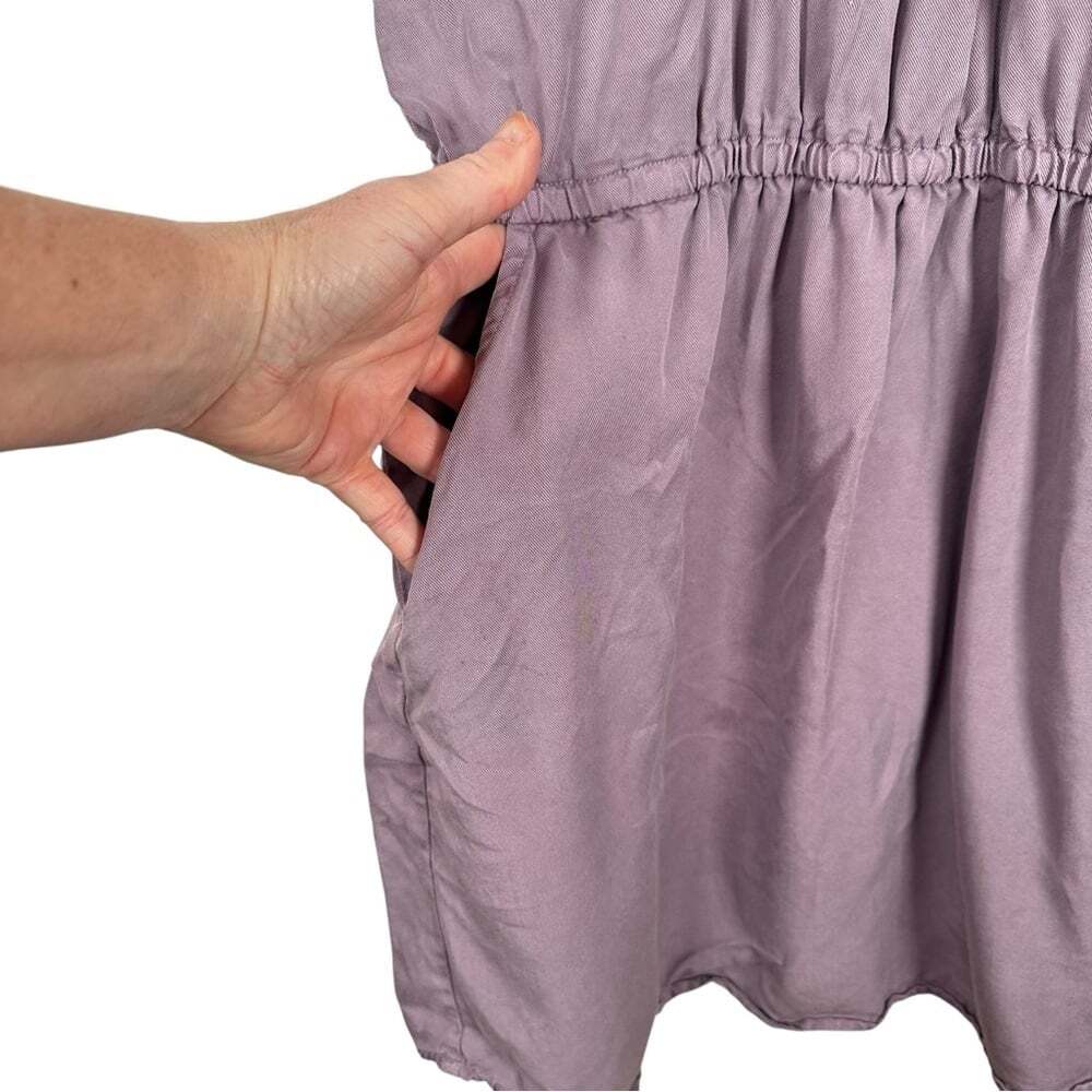 Tentree Cyprus Dress Women’s Size Large Purple 100% Tencel EcoCore Vacation - Picture 5 of 12